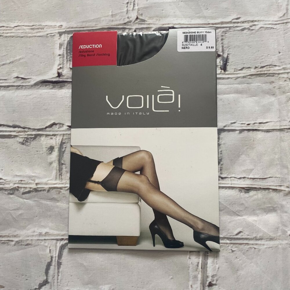 Voila Black Sheer Stockings